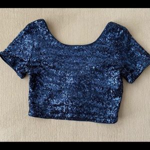 Sequins crop top by Forever21